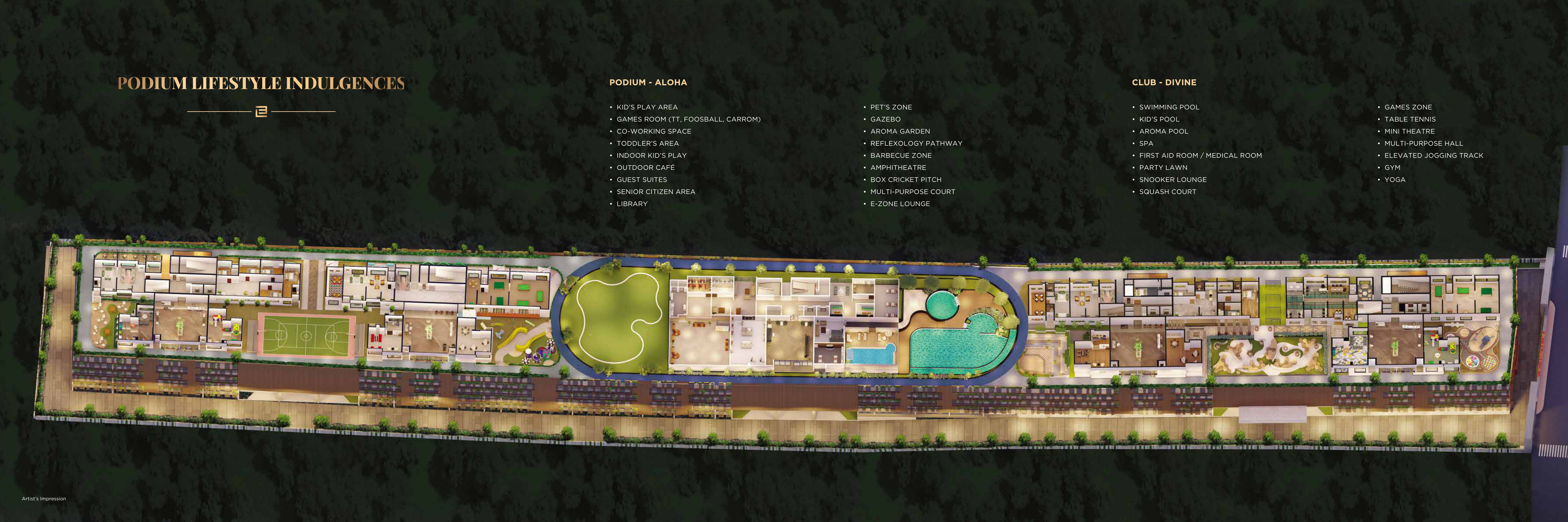 Official Aleenta Aloha podium and Club Divine layout